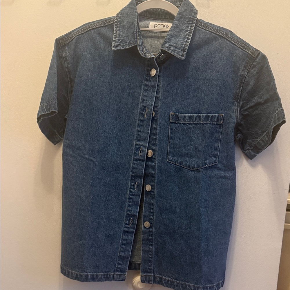 Parke Denim Short Sleeve Button Up